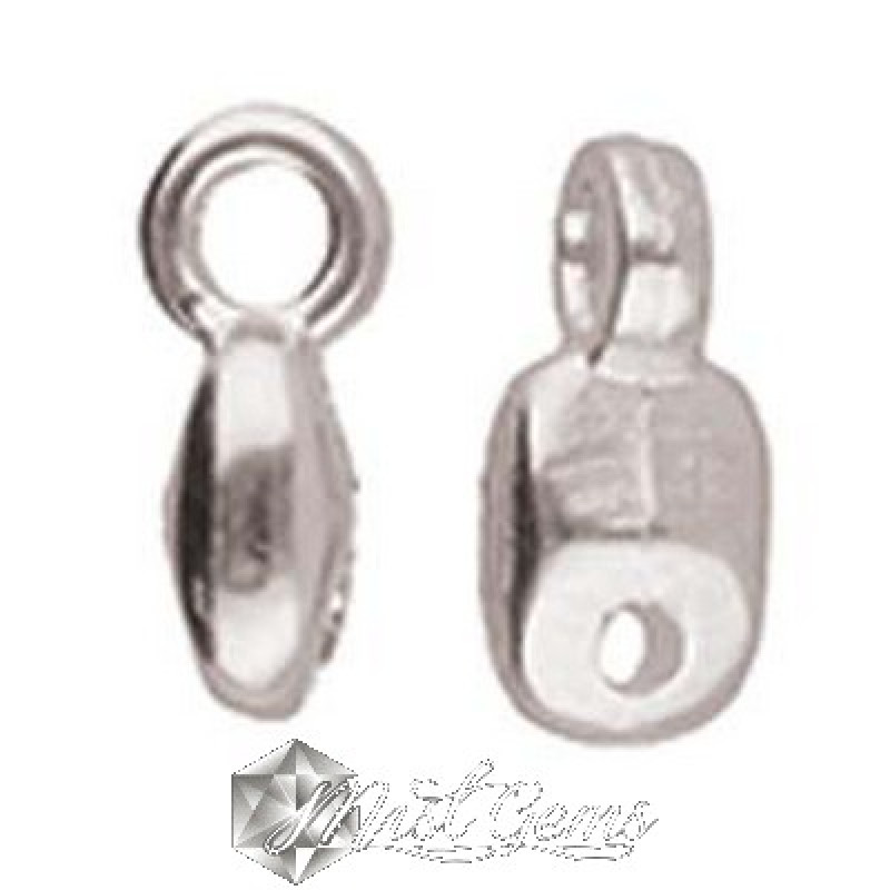 Terminatii Cymbal VOURKOTI,placate cu argint 925 pentru margele SUPERDUO-2 buc