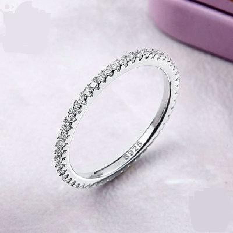 Inel din Argint 925 placat cu Rodiu si Cubic Zirconia -16mm
