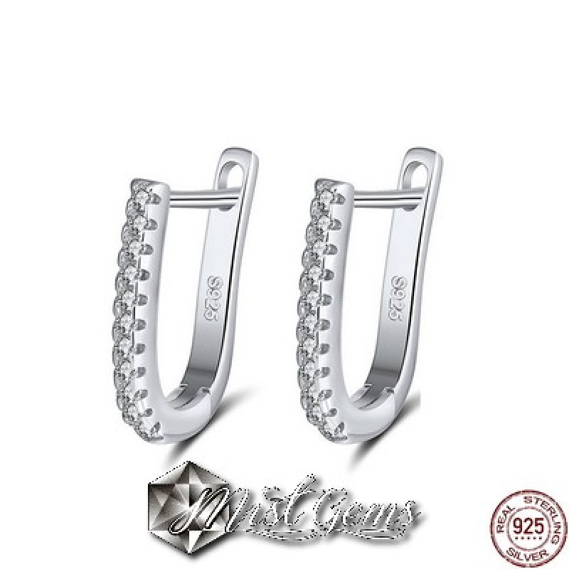 Cercei din Argint 925,Rodiati Placati cu Cubic Zirconia