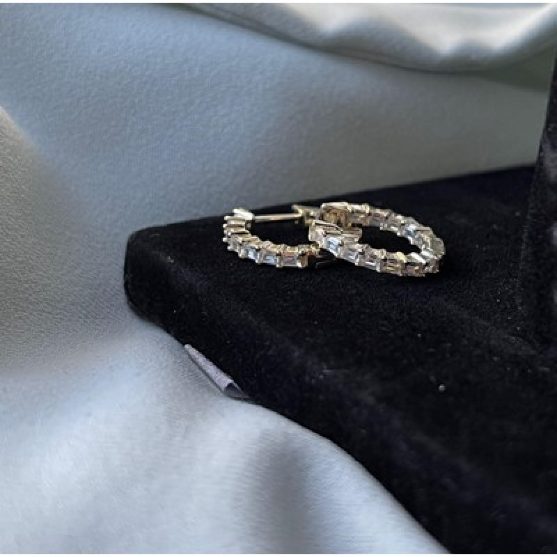 Cercei din Argint-Tortite cu Cubic Zirconia