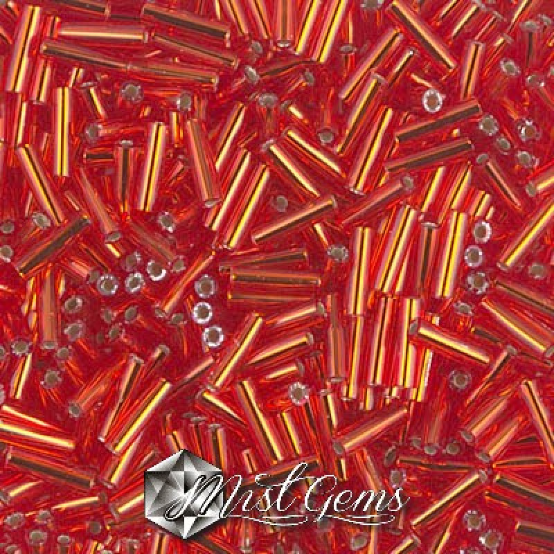 Miyuki Bugle BB2-0010 Flame Red Silver Lined
