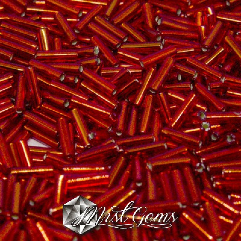Miyuki Bugle BB2-0011 Silver Lined Ruby