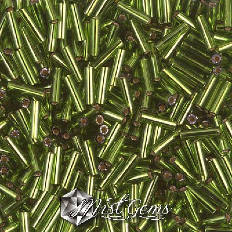 Miyuki Bugle BB2-0026 Silver Lined Olive
