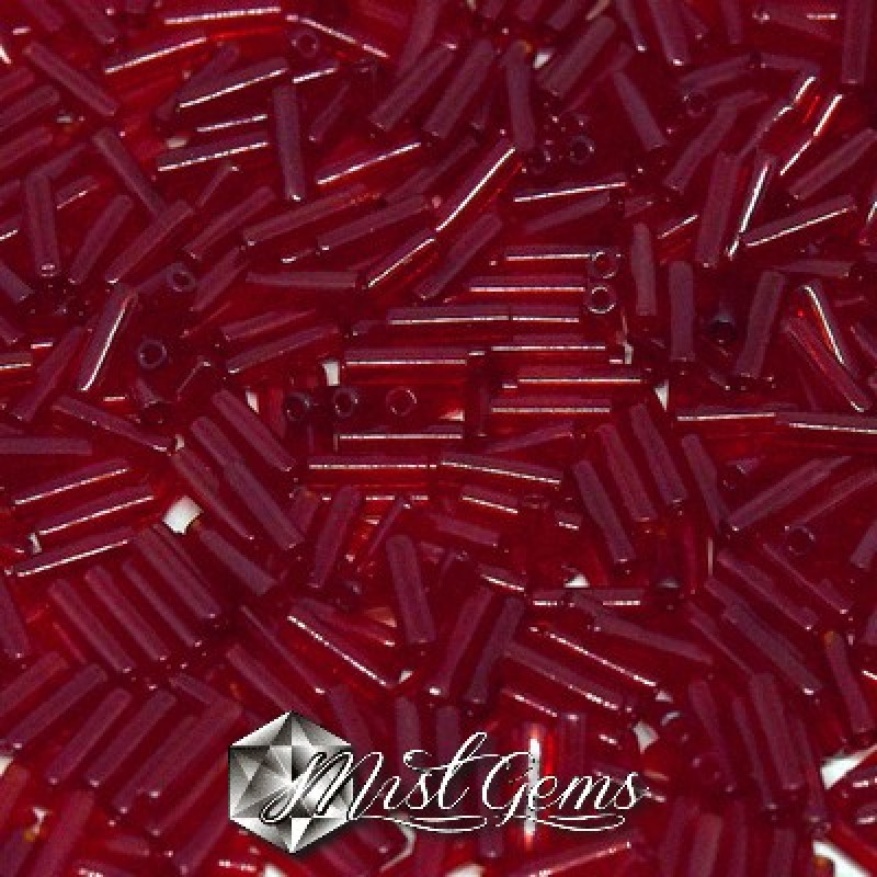 Miyuki Bugle BB2-0141 Transparent Red