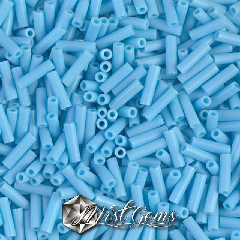 Miyuki Bugle BB2-0413FR Opaque Turquoise Blue Matted AB-100gr