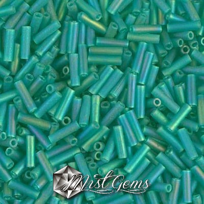 Miyuki Bugle BB2-2405FR Matted Transp. Teal AB