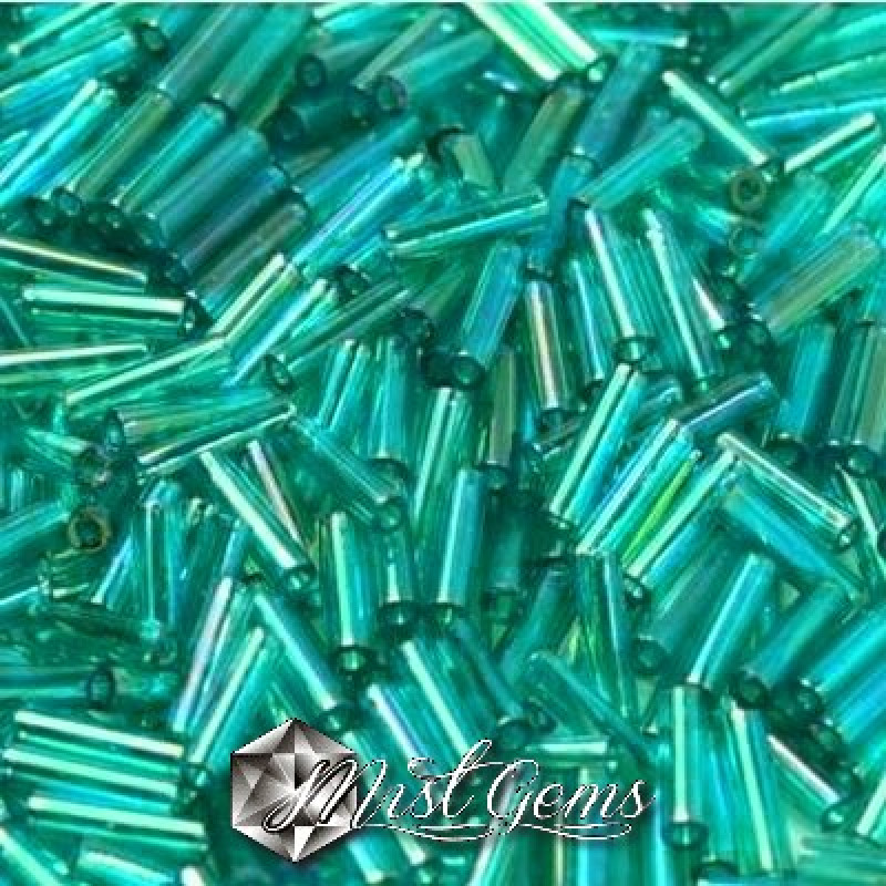 Miyuki Bugle BB2-2458 Transparent Teal AB
