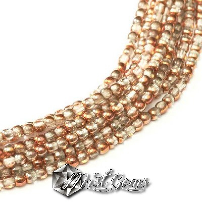 Sfere Sticla-Crystal Copper-2mm-50 buc.