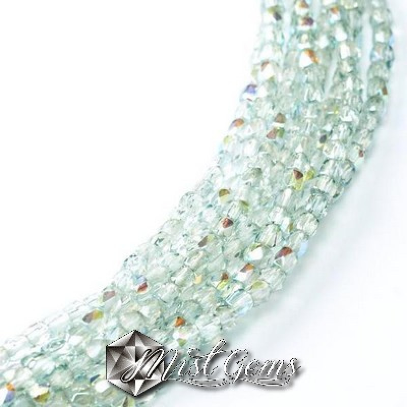 Sfere Sticla-Crystal Blue Rainbow-2mm-50 buc.