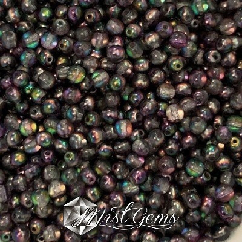Sfere Sticla-Crystal Magic Purple-4mm-50 buc.