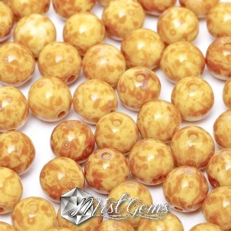Sfere Sticla-Chalk White Dark Travertin-4mm-50 buc.