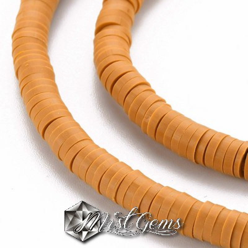 Discuri din argila polimerica-vinil-4mm,bej