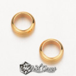 Inel Convex Placate cu Aur Diametrul 7mm  -10 buc