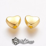 Margele Metalice Inima 6X5 mm-20 buc.