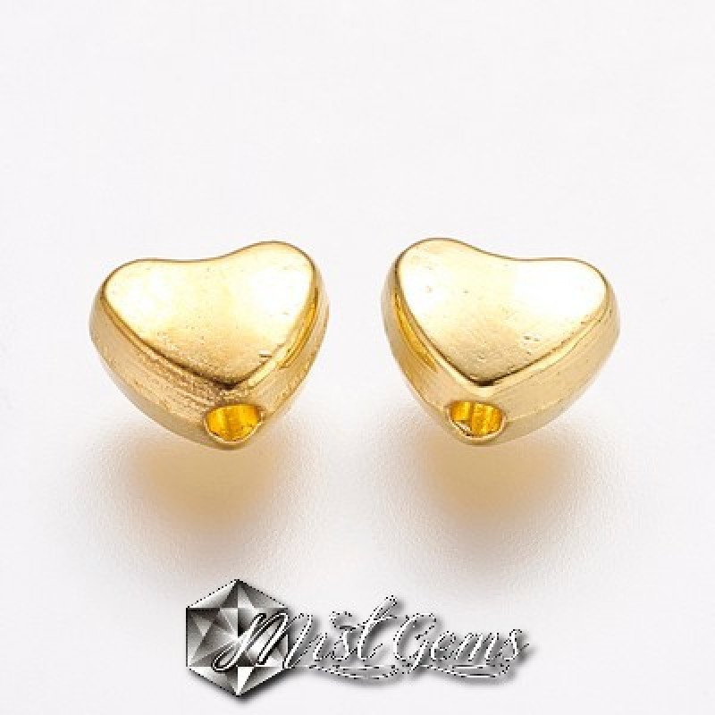 Margele Metalice Inima 6X5 mm-20 buc.