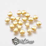 Margele Metalice Inima 6X5 mm-20 buc.
