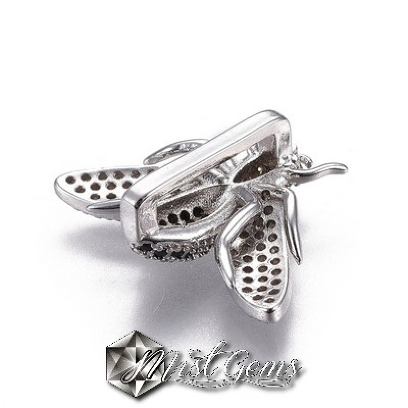 Slider Floare Aurie Placat cu Cubic Zirconia-Pentru Banda