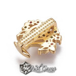 Slider Pomul Vietii Auriu Placat cu Cubic Zirconia-Pentru Banda