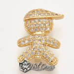 Slider Baiat placat cu Cubic Zirconia pentru banda