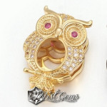 Slider Bufnita Auriu Placat cu Cubic Zirconia-Pentru Banda