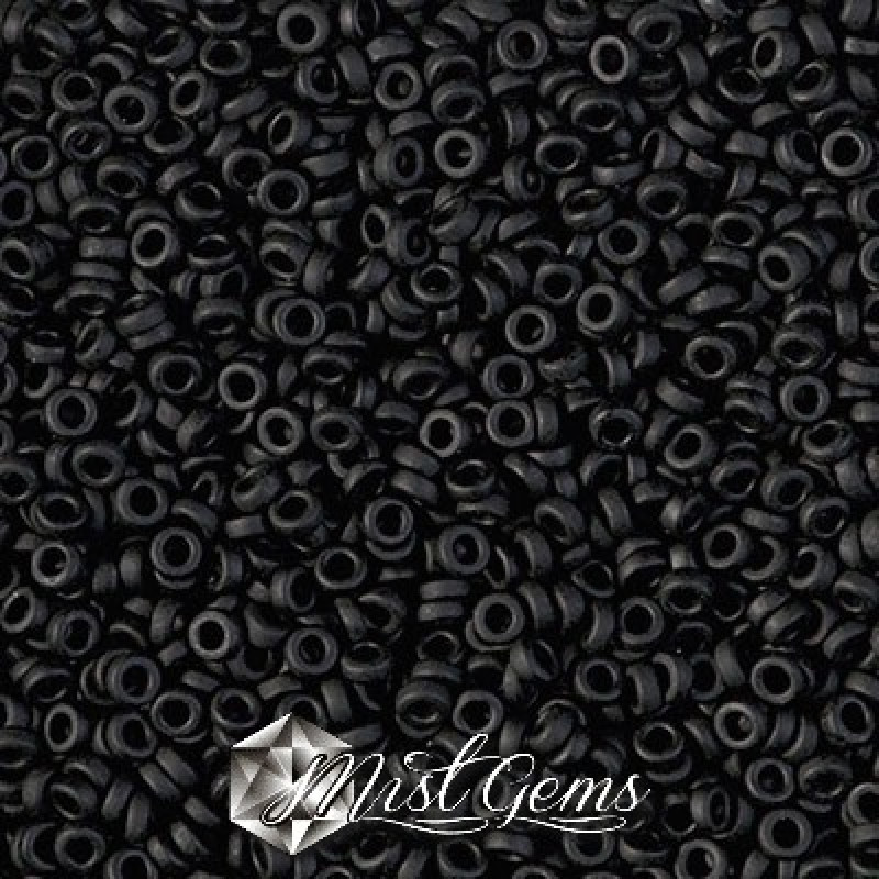 Spacer Miyuki SPR2-0401F Black Matted-2gr.