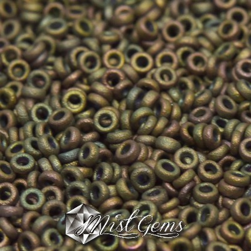 Spacer Miyuki SPR2-2035  Matted Metallic Khaki Iris-2gr.