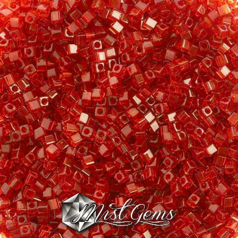Miyuki Square Beads SBS0141 Transparent Red