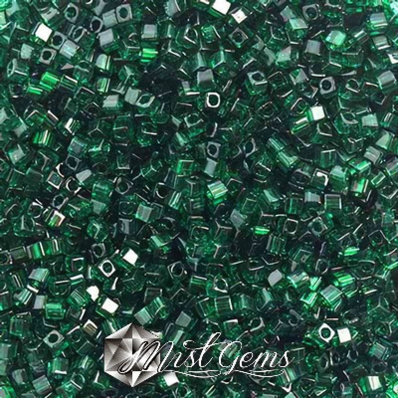 Miyuki Square Beads SBS0156 Transparent Dark Emerald-1.8mm