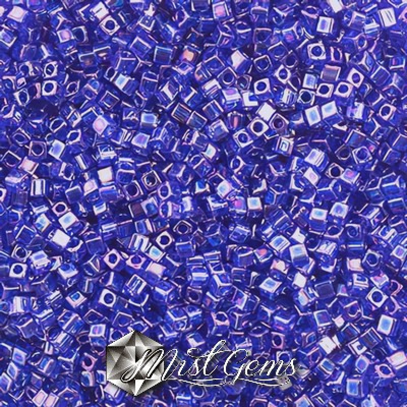 Miyuki Square Beads SBS0177 Transparent Cobalt AB-1.8mm