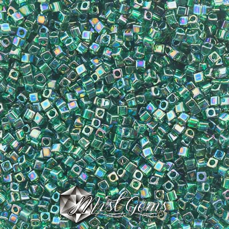 Miyuki Square Beads SBS0289 Dark Green AB-1.8mm