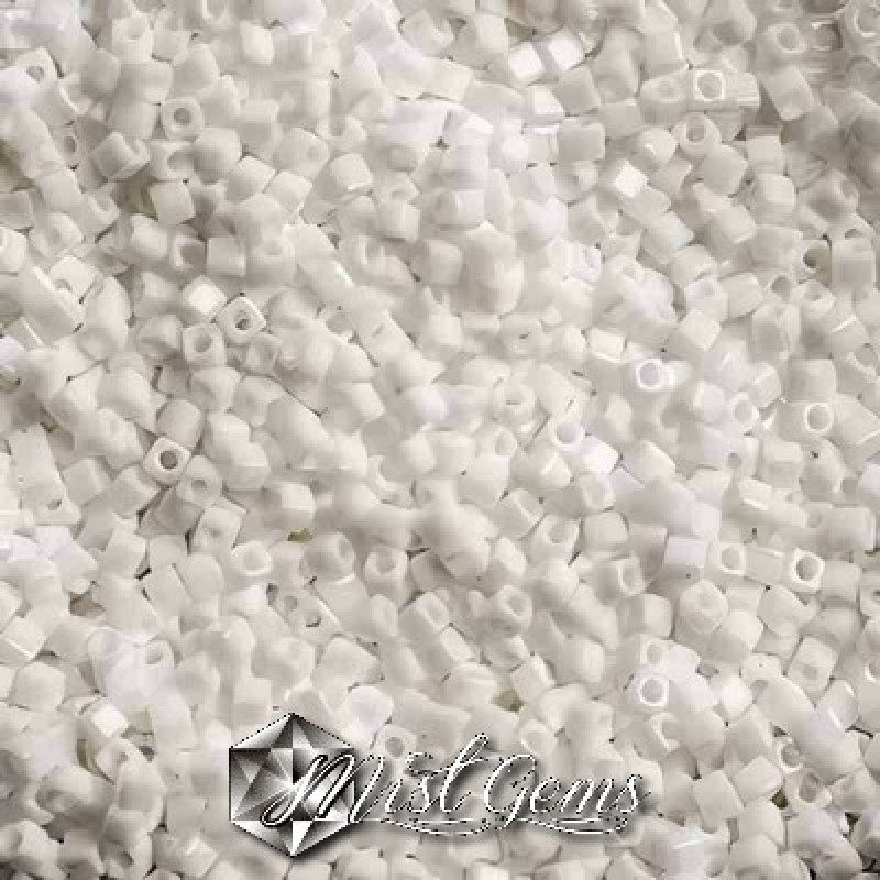 Miyuki Square Beads SBS0402 White Opaque-1.8mm
