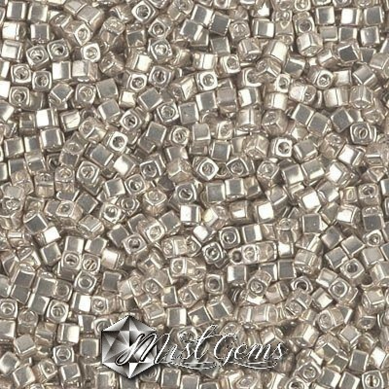 Miyuki Square Beads SBS1051 Galvanized Silver-1.8mm