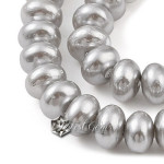 Rondele din Scoica de Apa Dulce,5X3mm,Silver-20 buc