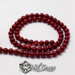 Mother of Pearl-Sfere Rosii 6mm-10buc