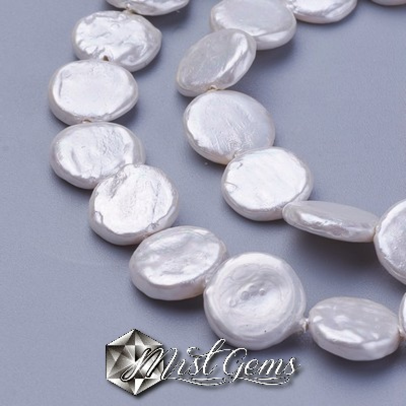 Banuti din Scoica de Apa Dulce,10~12x2.5~3mm,Alb-Ivoire-4 buc