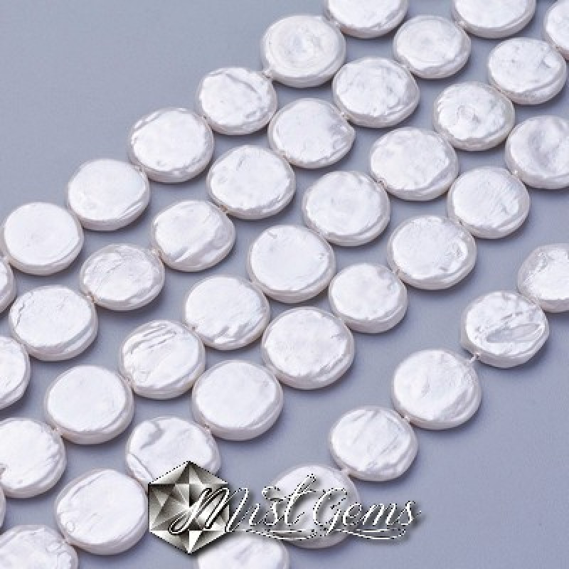 Banuti din Scoica de Apa Dulce,10~12x2.5~3mm,Alb-Ivoire-4 buc