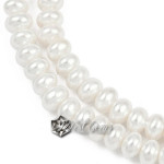 Rondele din Scoica de Apa Dulce,5X3mm,Alb-20 buc