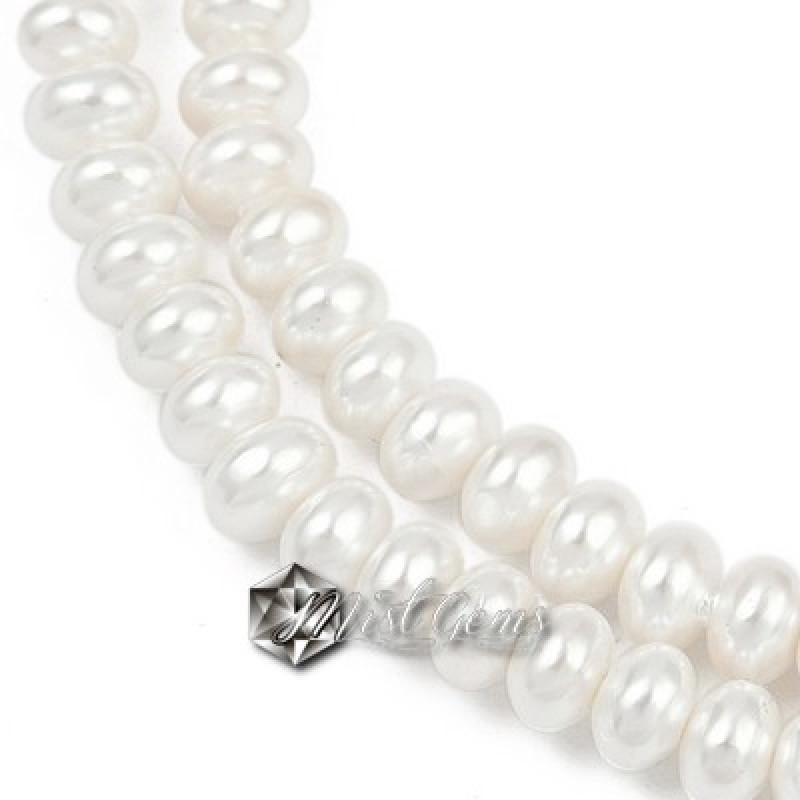 Rondele din Scoica de Apa Dulce,5X3mm,Alb-20 buc