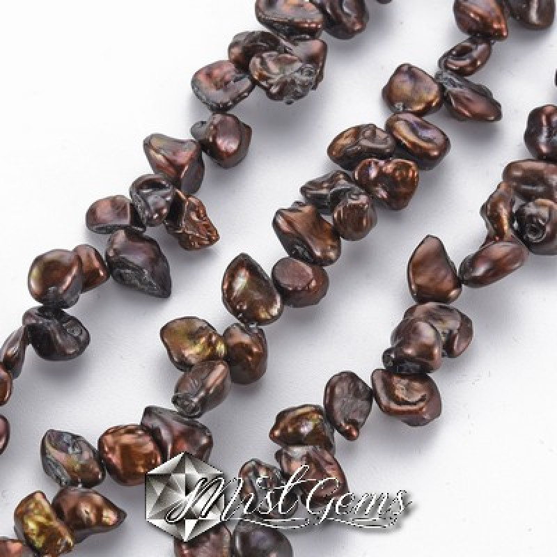 Perle de cultura Baroque Keshi, 6~15x4~8x2~5-aurii-1 sir