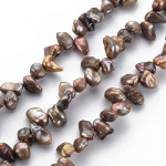 Perle de cultura "Keshi"- 6~15x4~8x2~5mm,Maro-1 sir