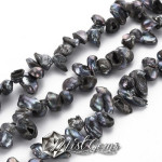 Perle de cultura Baroque Keshi, 8~21x6~8x3~7mm,negre-1 sir