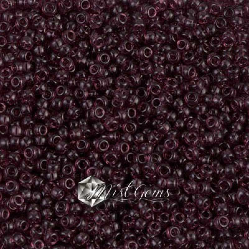 Miyuki Round Rocailles 11/0 RR-0153  Dark Smoky Amethyst 