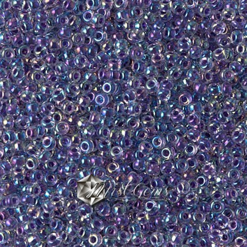 Miyuki Round Rocailles 11/0 RR-0274 Amethyst Lined Crystal AB
