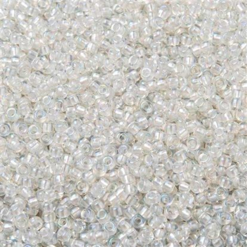 Miyuki Round Rocailles 11/0 RR-3637 Fancy Lined Soft White