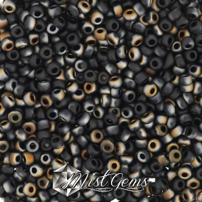 Miyuki Round Rocailles 11/0 RR-4561 Black Valentinite Matted