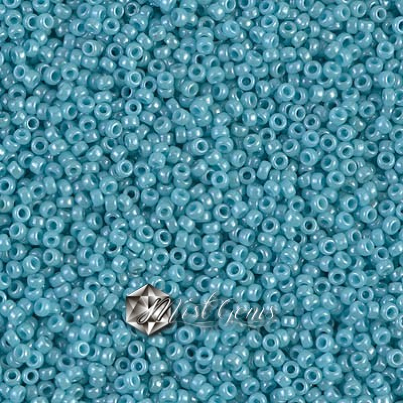 Miyuki Round Rocailles 2470-15/0 RR 2470 Opaque Turquoise Green Luster