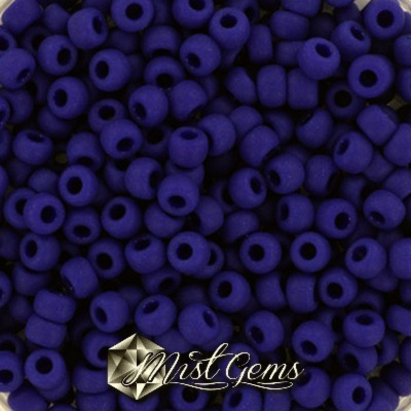 Miyuki Round Rocailles 8/0 RR 0414F Opaque Matte Cobalt