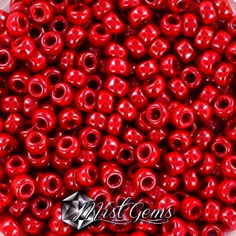 Miyuki Round Rocailles 8/0 RR 0426 Opaque Luster Red