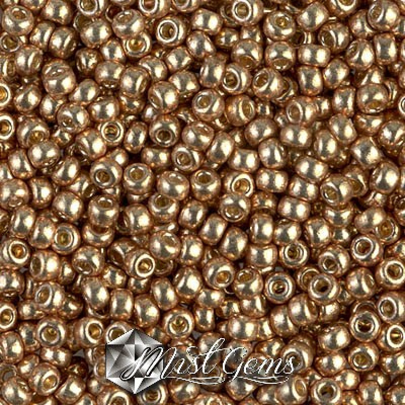Miyuki Round Rocailles 8/0 RR 4204 Duracoat Galvanized Champagne