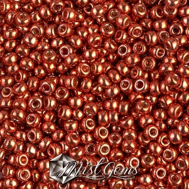 Miyuki Round Rocailles 8/0 RR 4207 Duracoat Galvanized Pink Blush